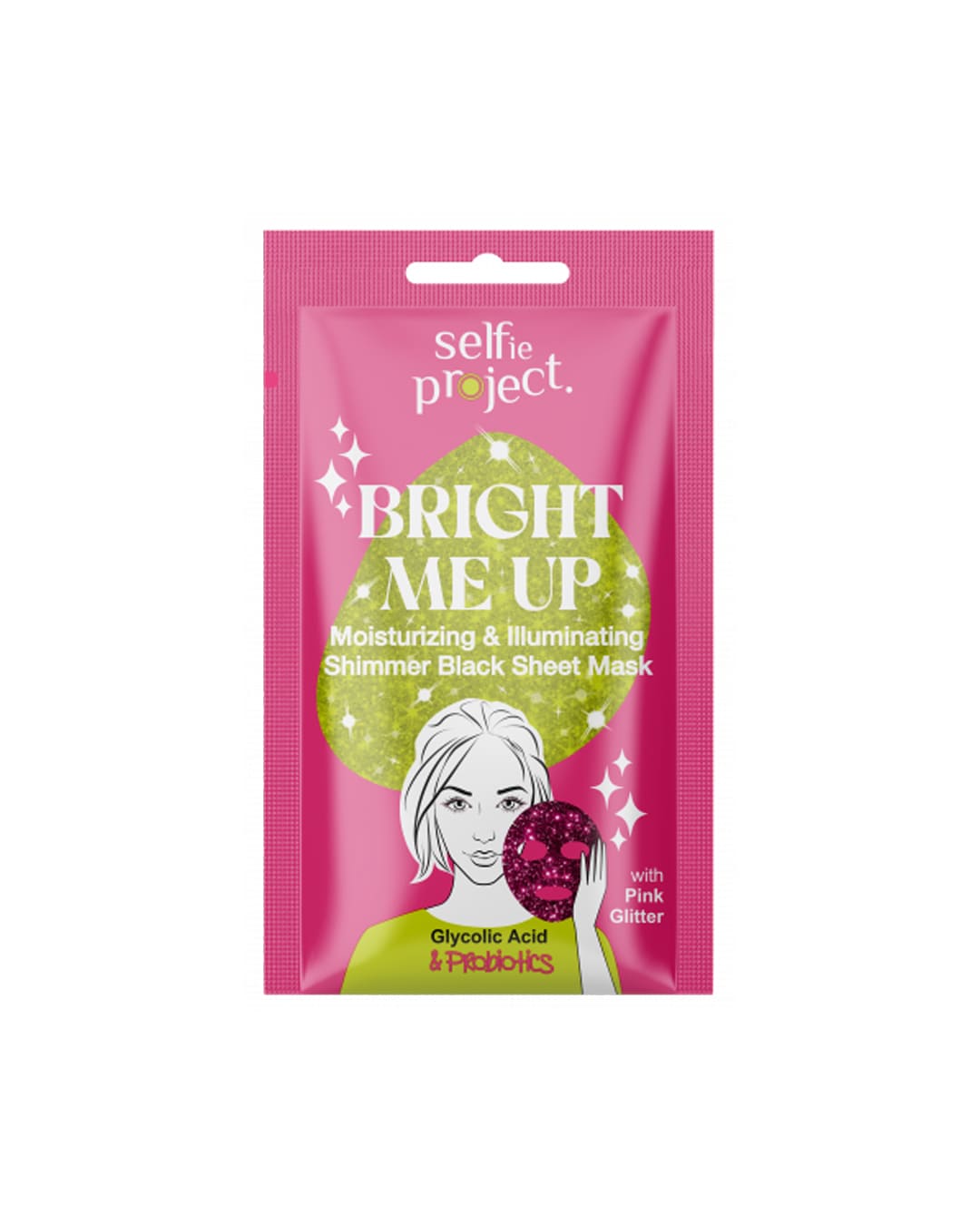 SELFIE PROJECT BRIGHT ME UP - Maschera idratante in tessuto