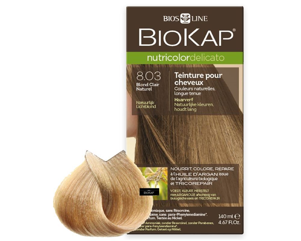 Biosline Biokap - Nutricolor Delicato 8.03 Biondo chiaro Naturale 140ml