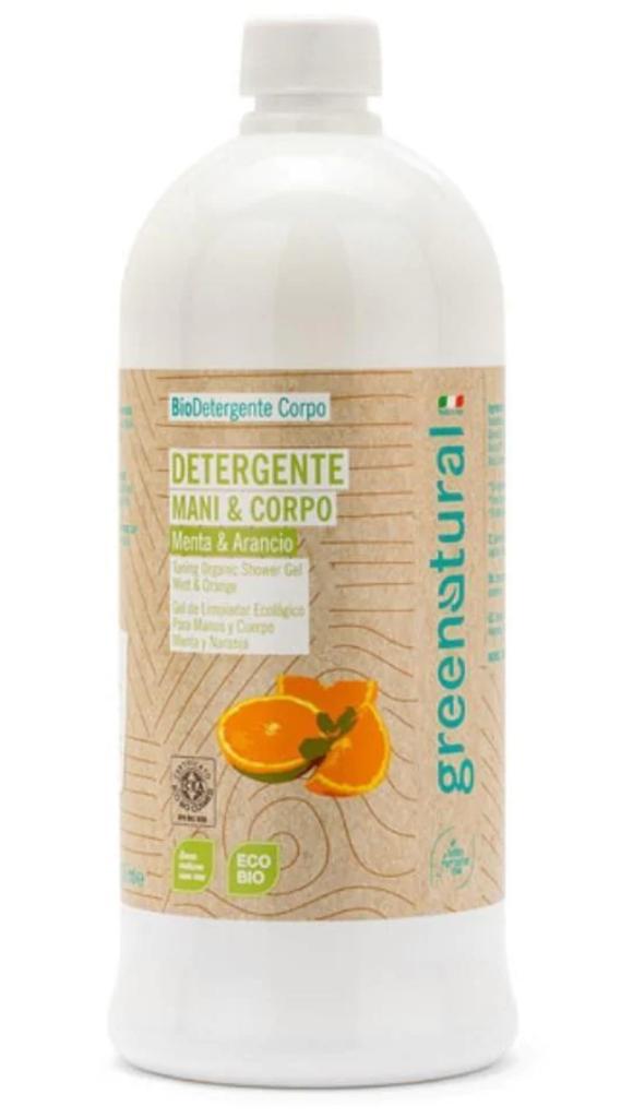 Green Natural Detergente Mani e Corpo Menta e Arancio - 1 Litro