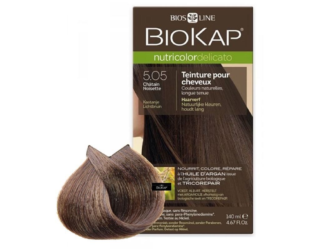Biosline Biokap - Nutricolor Delicato 5.05 Castano Nocciola 140ml