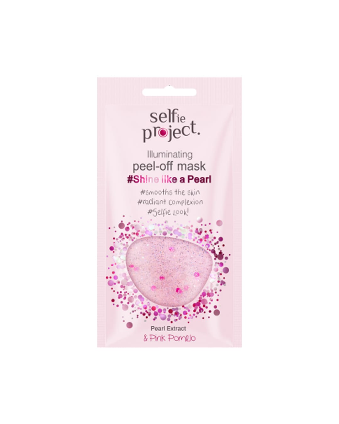 Selfie Project Shine like a Pearl - MASCHERA PEEL OFF ROSA CON GLITTER