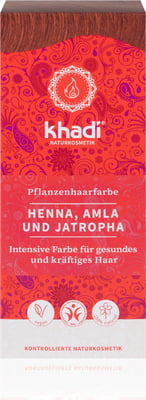 Khadi Tinta Vegetale Henné, Amla e Jatropha - Arancione Rosso 100g