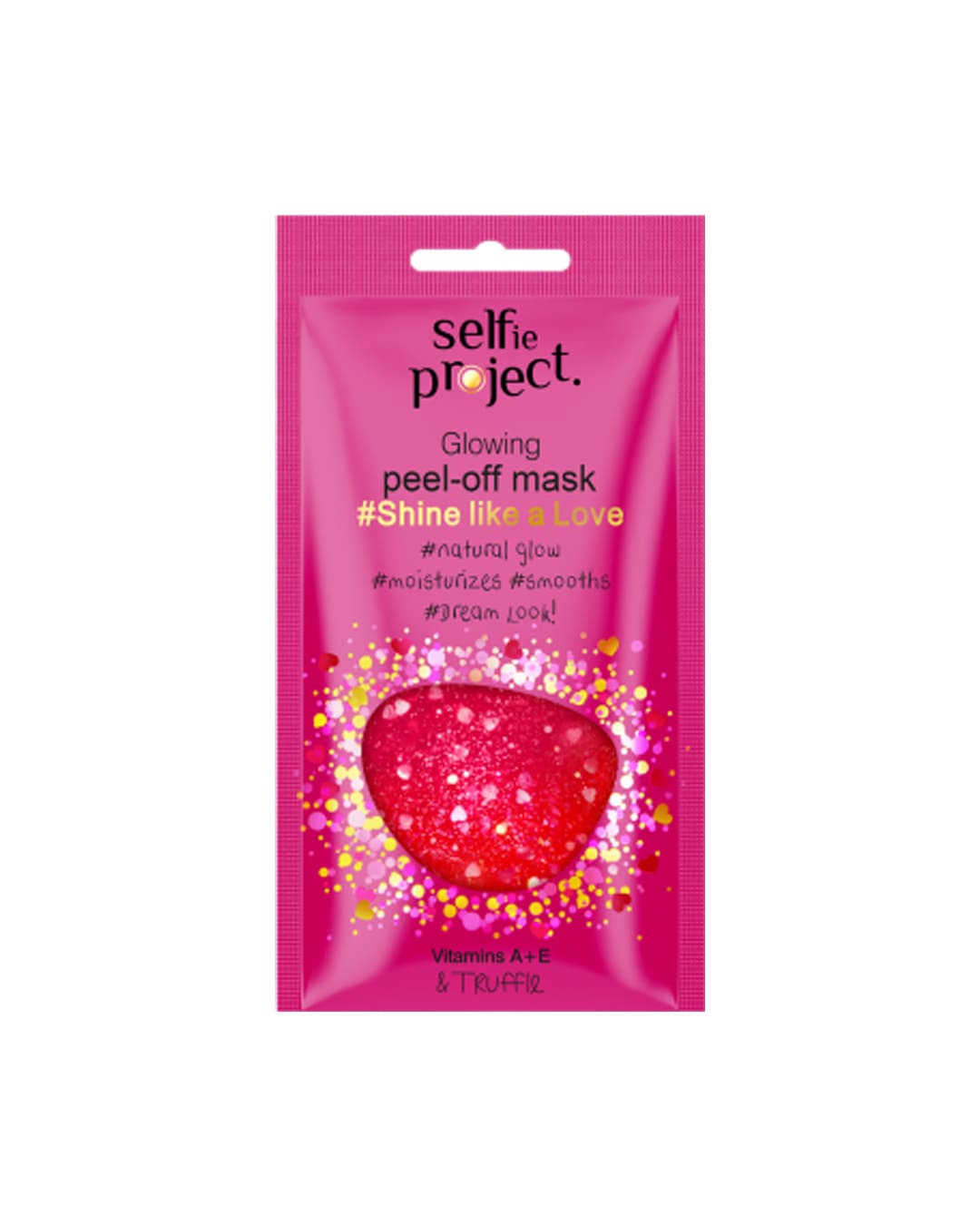 Selfie Project Shine like a Love - MASCHERA PEEL OFF FUCSIA CON GLITTER
