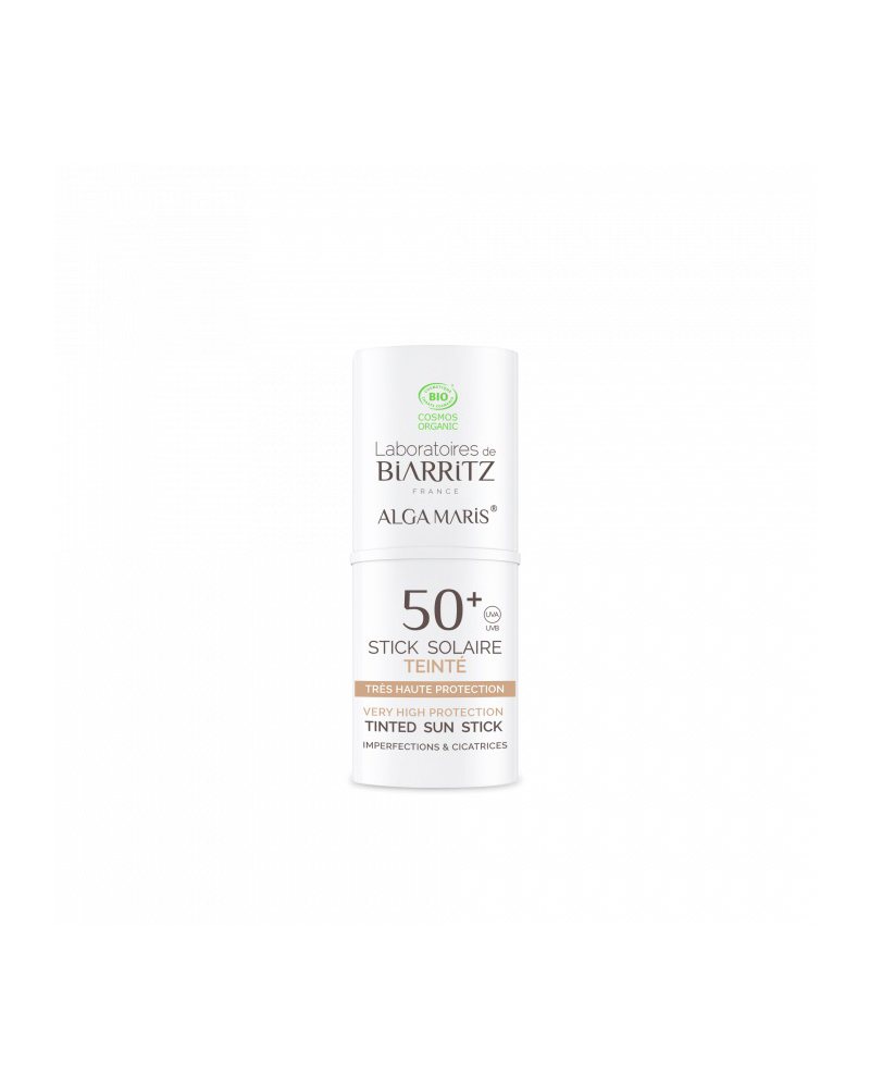 Alga Maris Stick solare Colorato Bio SPF50+ Zone sensibili e cicatrici