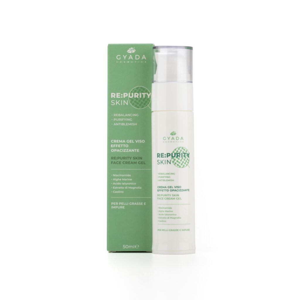 Gyada Cosmetics Re-Purity Skin Face Cream Gel - Crema Gel Viso effetto Opacizzante 50ml