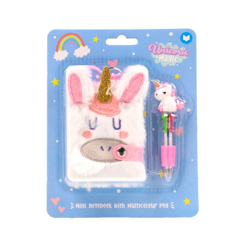 Mini Notebook con Penna Unicorno