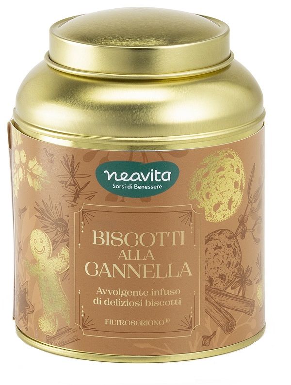 Neavita INFUSI GOLOSI Caddy Infuso Biscotti alla Cannella - 12 Filtroscrigno