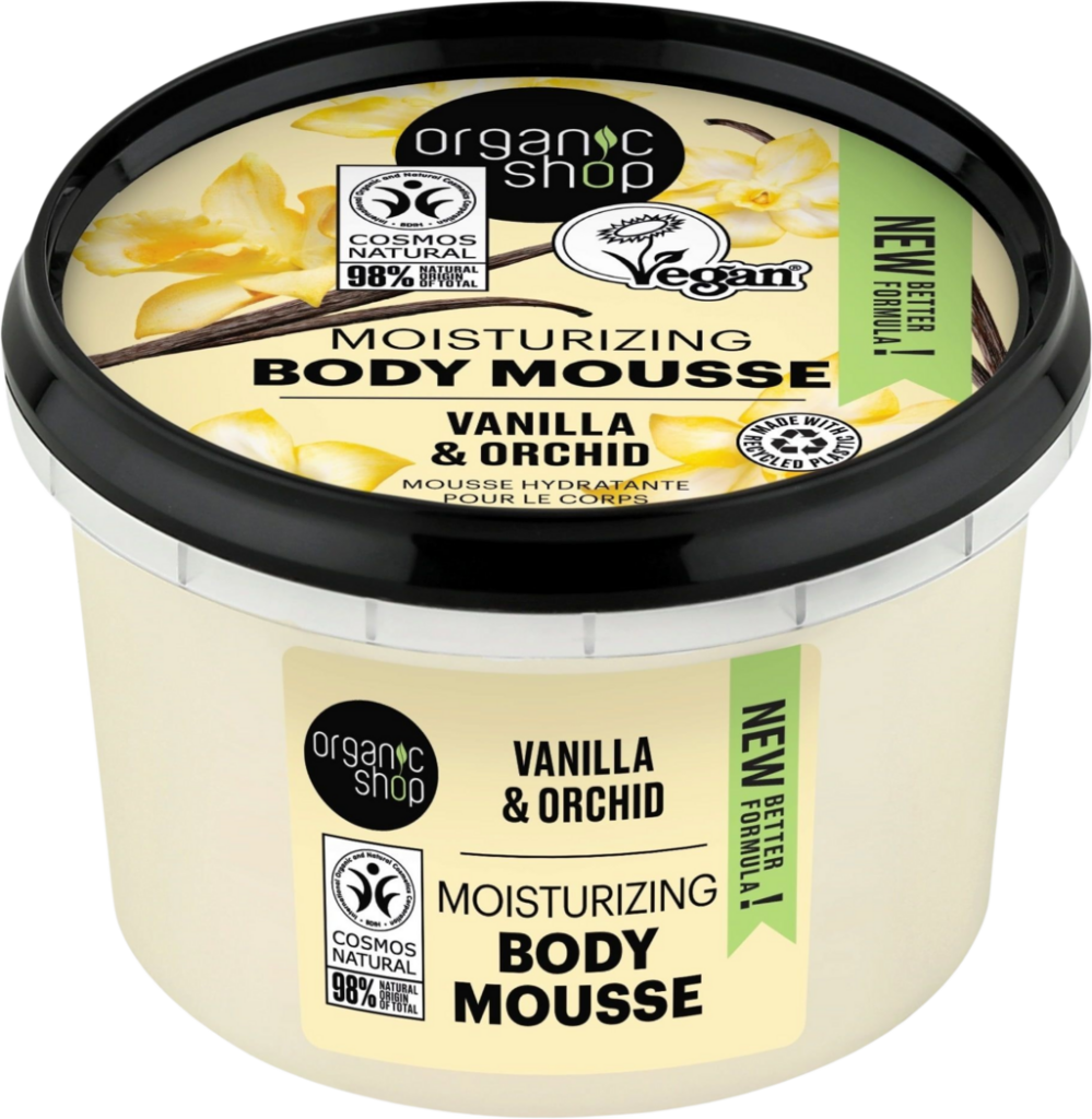 Organic Shop Mousse Corpo Idratante Vaniglia e Orchidea 250 ml