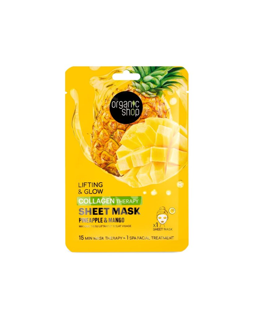 Organic Shop Collagen Therapy Sheet Mask Ananas e Mango