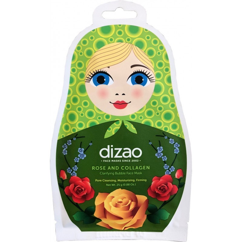 Dizao Matrioska - Maschera viso Bubble mask 
rosa e collagene