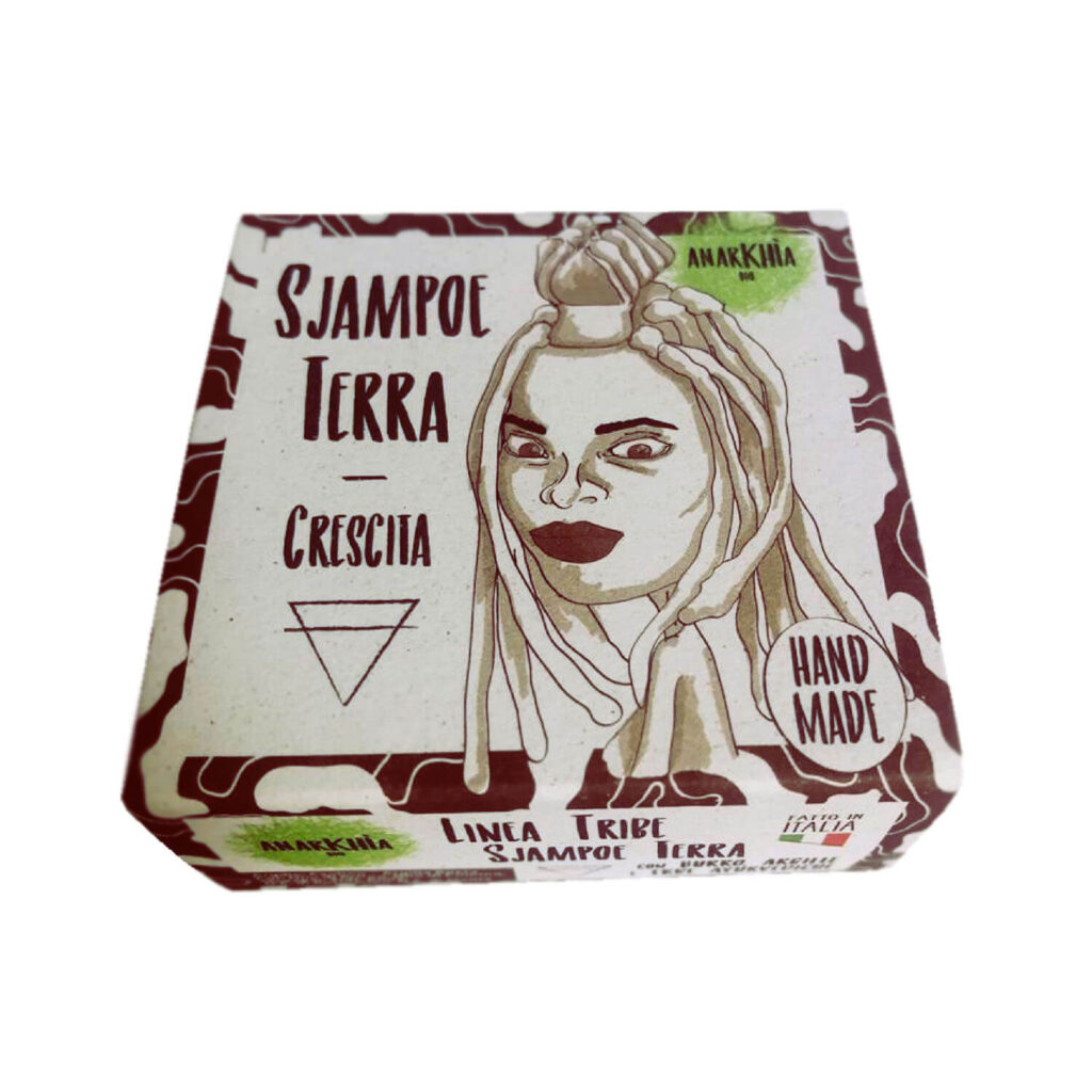 Anarkhia Bio Sjampoe TERRA- Detergente capelli solido stimolante e rinforzante