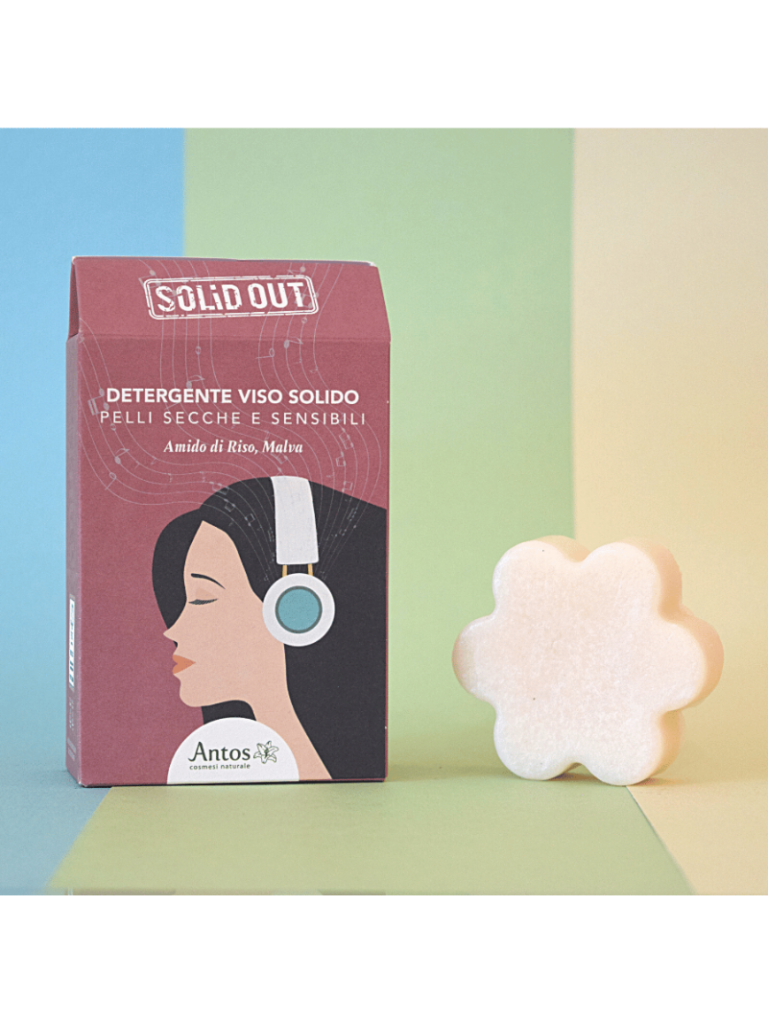 Antos Solid Out - Detergente Solido Viso per Pelle Secca e Sensibile