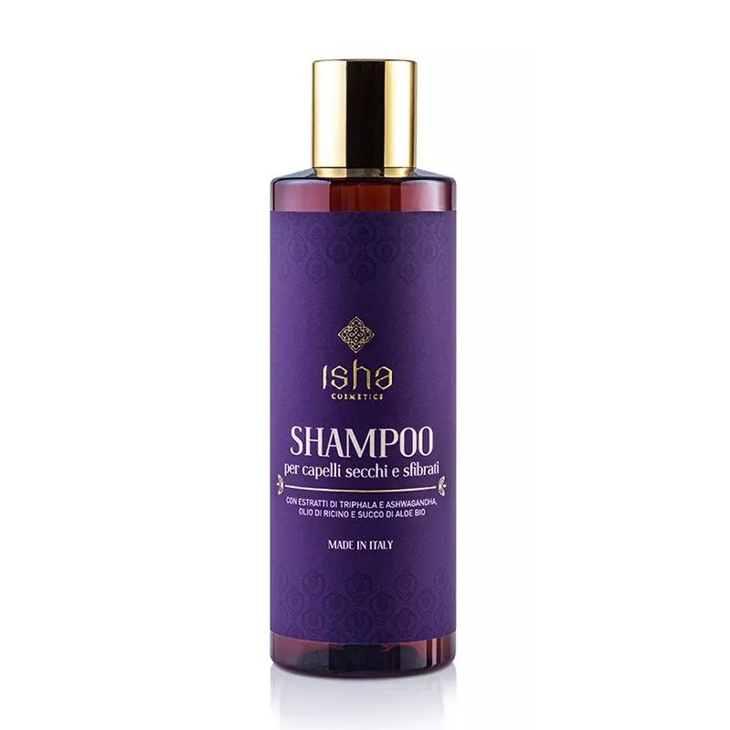 ISHA Cosmetics Shampoo capelli secchi e sfibrati Triphala e Ashwagandha 200 ml