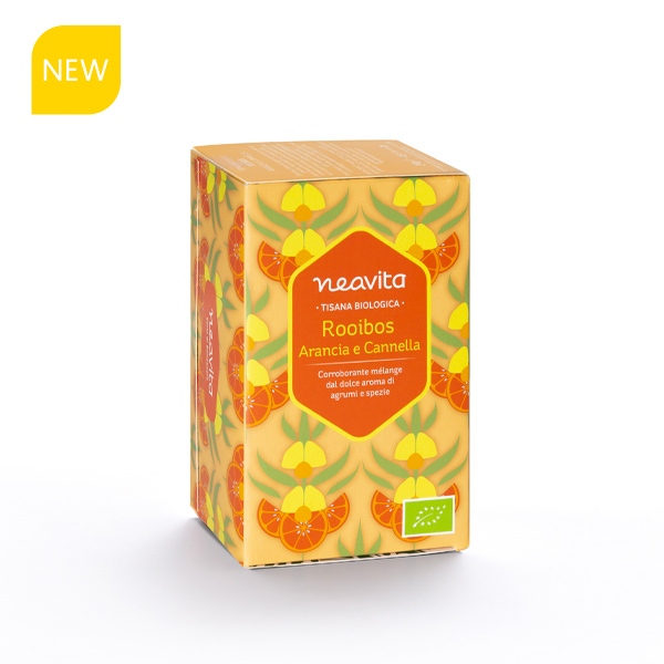 Neavita Infuso in Filtro Rooibos Arancia e Cannella BIO