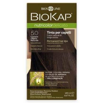Biosline Biokap - Nutricolor Delicato 5.00 Castano Chiaro Naturale 140ml