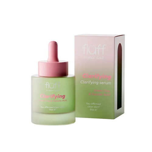 Fluff Siero Viso Purificante - Acido Glicolico e Argilla Verde 30ml