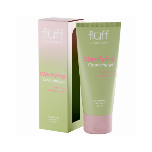 Fluff Gel Detergente Viso Purificante - Acido Glicolico e Argilla Verde 100 ml