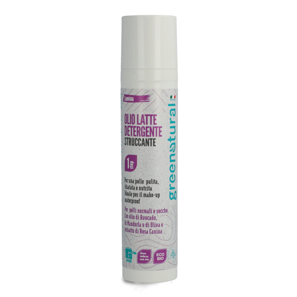 Green Natural Lumina Olio Latte Detergente Struccante 100ml