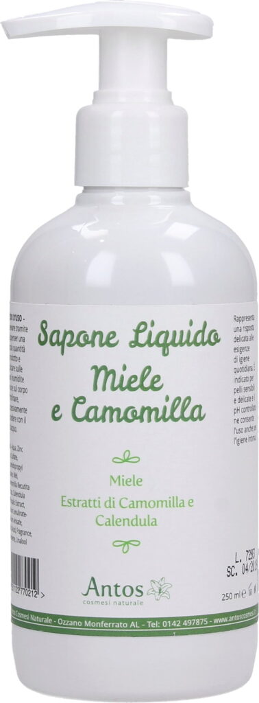 Antos Sapone Liquido Miele Camomilla 250ml