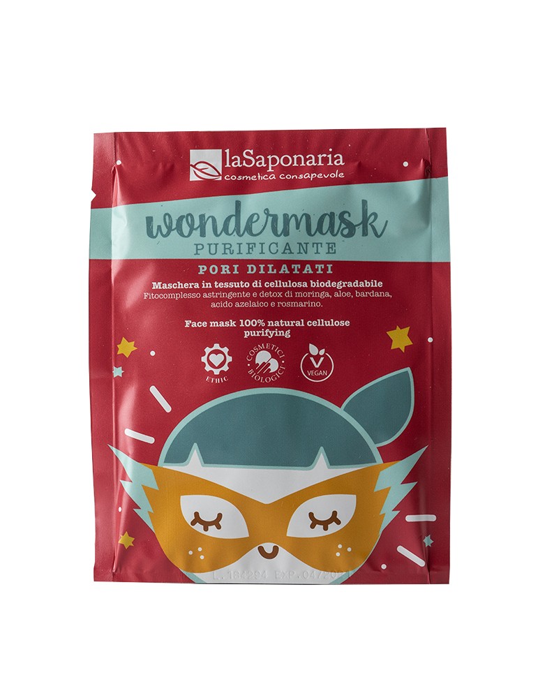 La Saponaria Wondermask - maschera in tessuto purificante