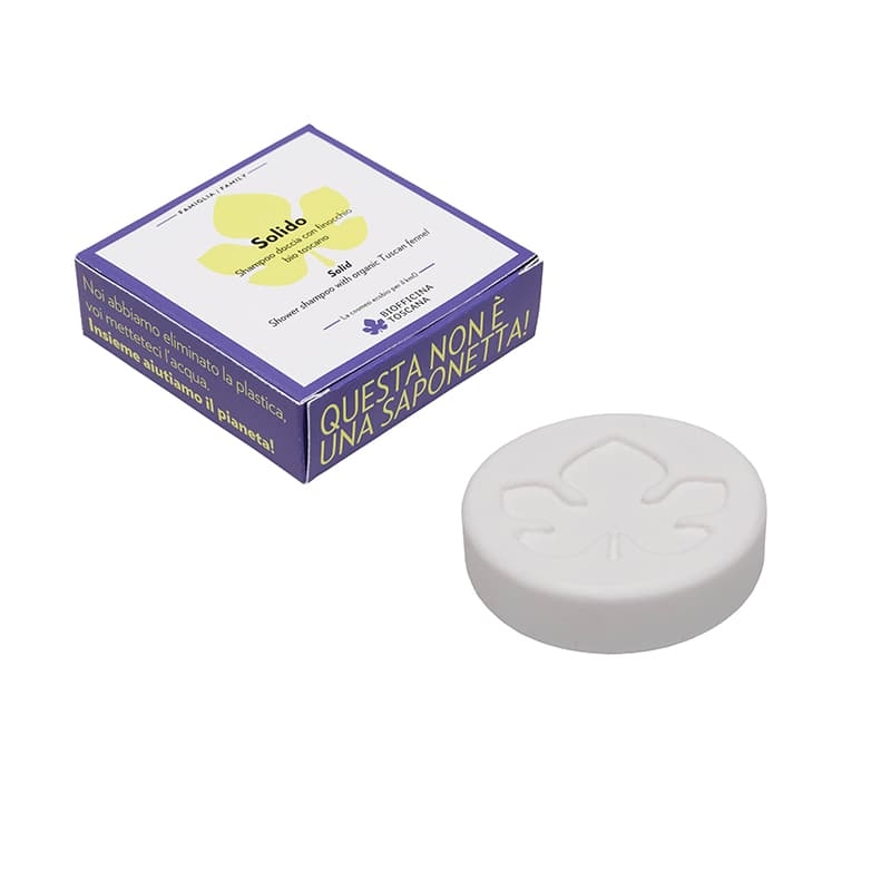 Biofficina Toscana Solido - Shampoo doccia con finocchio bio toscano