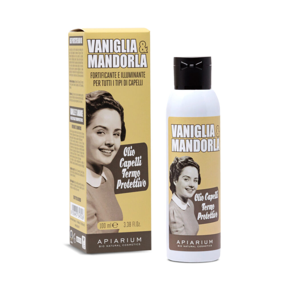 Apiarium Olio Capelli Termo-Protettivo Vaniglia e Mandorla