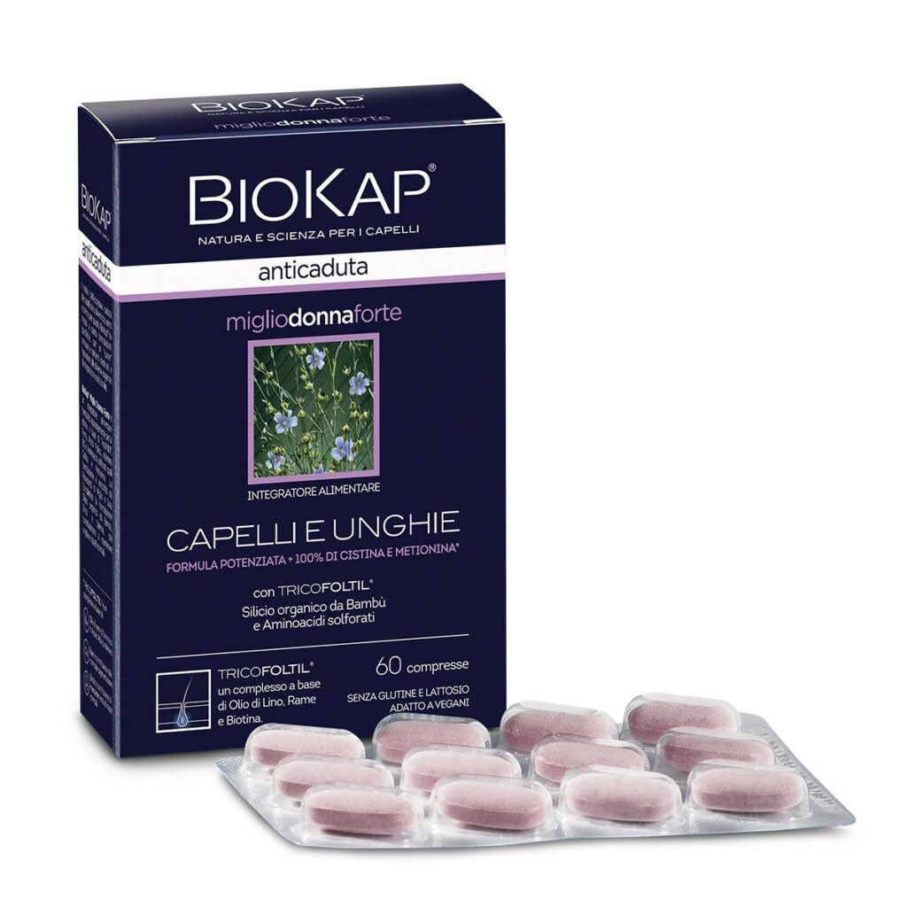 Biosline Biokap - Miglio Donna Tricofoltil Capelli e Unghie 60cps NEW