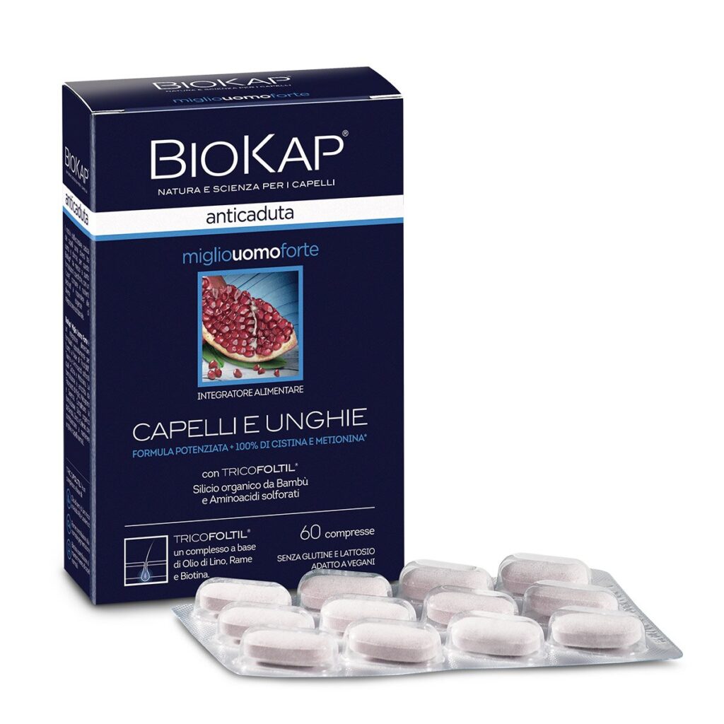 Biosline Biokap - Miglio Uomo Tricofoltil Capelli e Unghie 60cps NEW