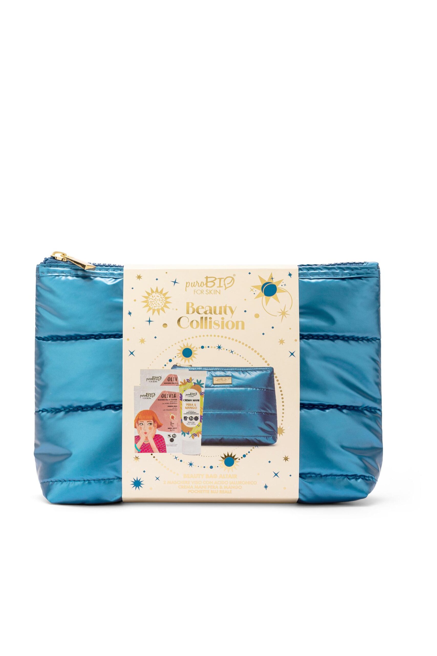 Purobio BAG ALTAIR Crema Mani Pera & Mango + 2 Maschere Viso OLIVIA al Fico