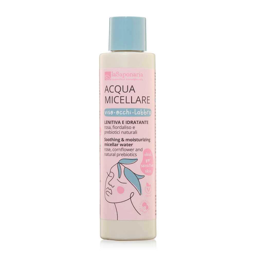 La Saponaria Acqua Micellare Rosa, Fiordaliso e Prebiotici 200 ml