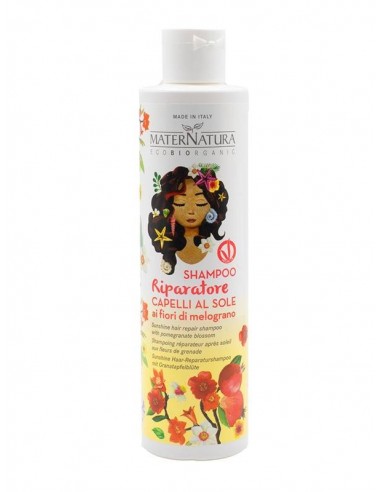 Maternatura Shampoo Riparatore Capelli al Sole ai Fiori di Melograno