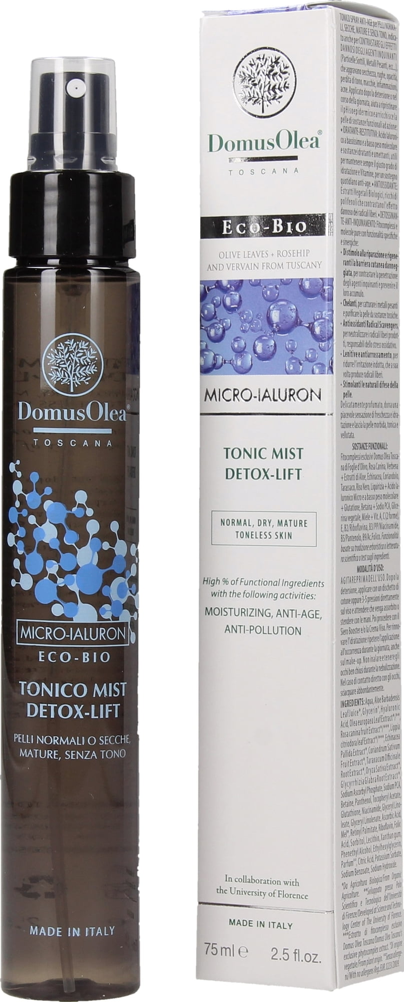 Domus Olea Toscana Tonico Mist Detox Lift 75ml