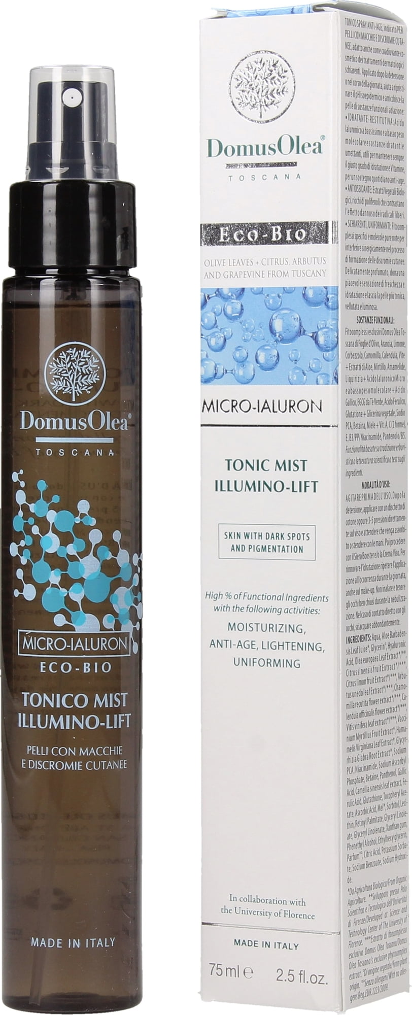 Domus Olea Toscana Tonico Mist Illumino Lift 75ml