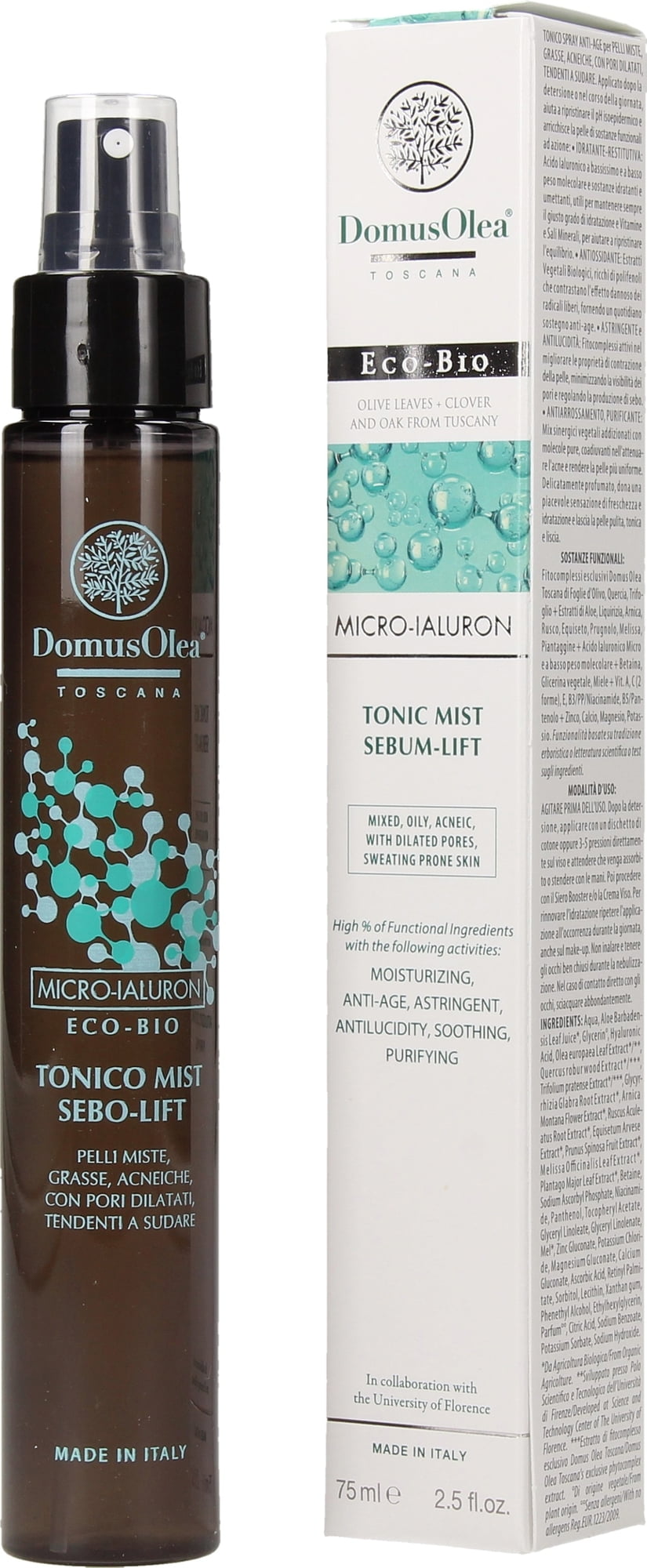 Domus Olea Toscana Tonico Mist Sebo Lift 75ml
