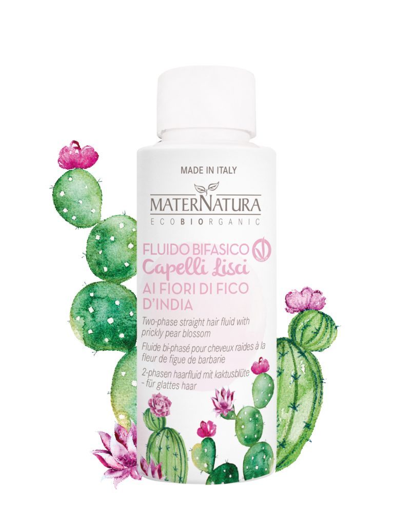 Maternatura Fluido Bifasico Capelli lisci ai Fiori di Fico d'India 50ml