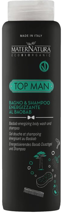 Maternatura TOP MAN Bagno e Shampoo Energizzante al Baobab 250ml