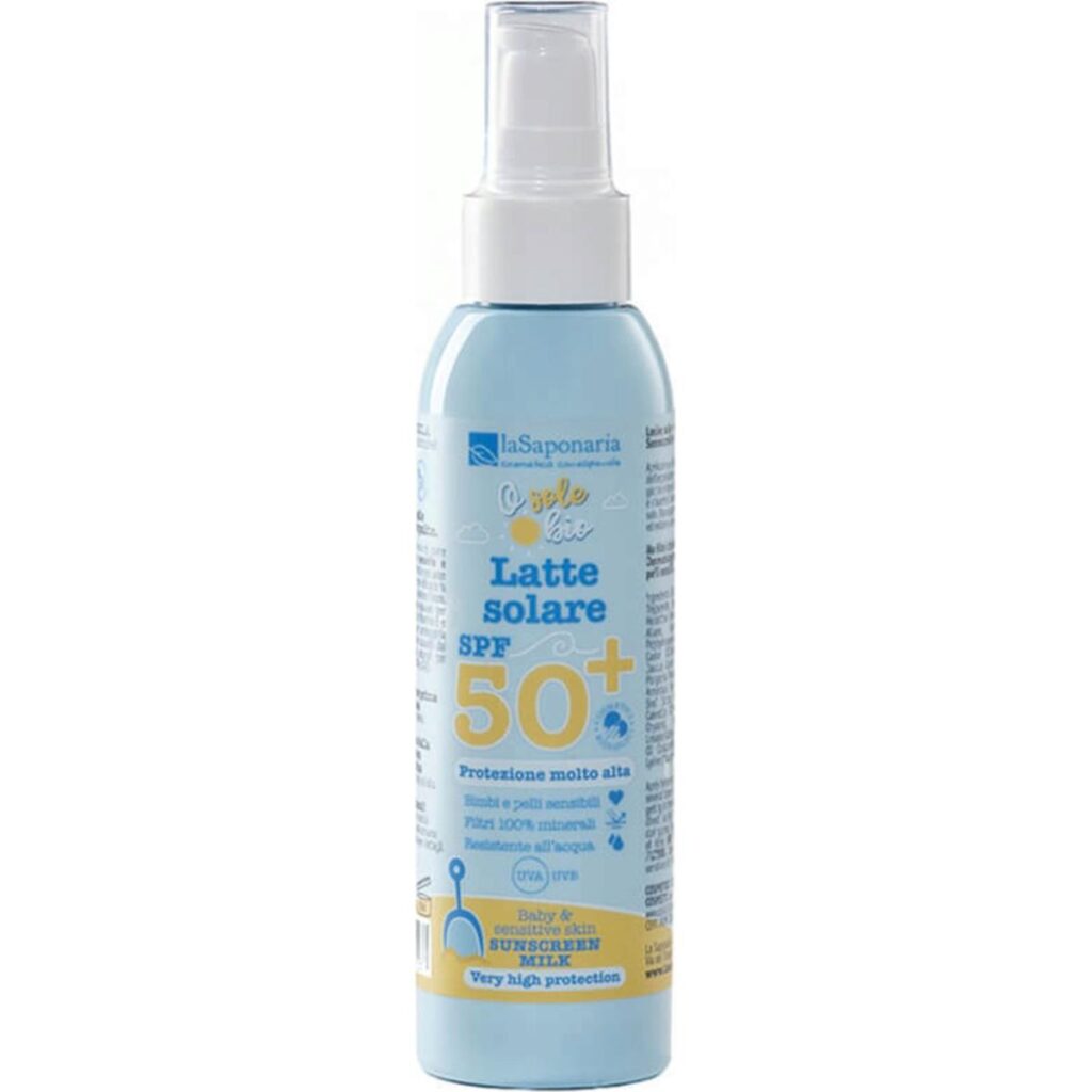 La Saponaria Crema solare alta protezione Bimbi e Pelli sensibili Spf50 125ml