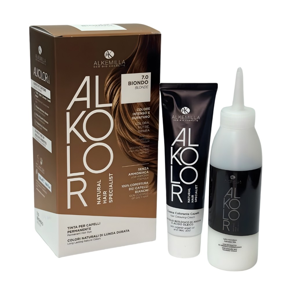 Alkemilla Alkolor Tinta per capelli Permanente 7.0 Biondo