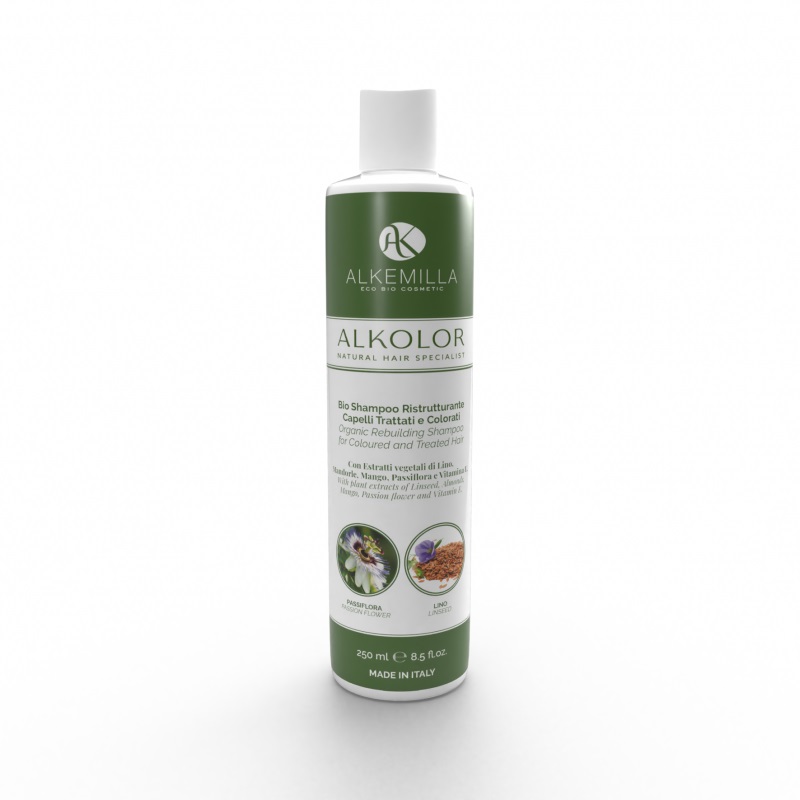 Alkemilla Alkolor Bio Shampoo Ristrutturante Capelli trattati e colorati 250ml