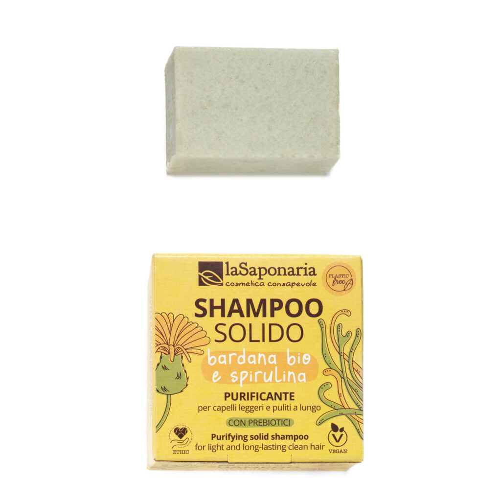 La Saponaria Shampoo Solido Purificante e Anti-forfora 50gr