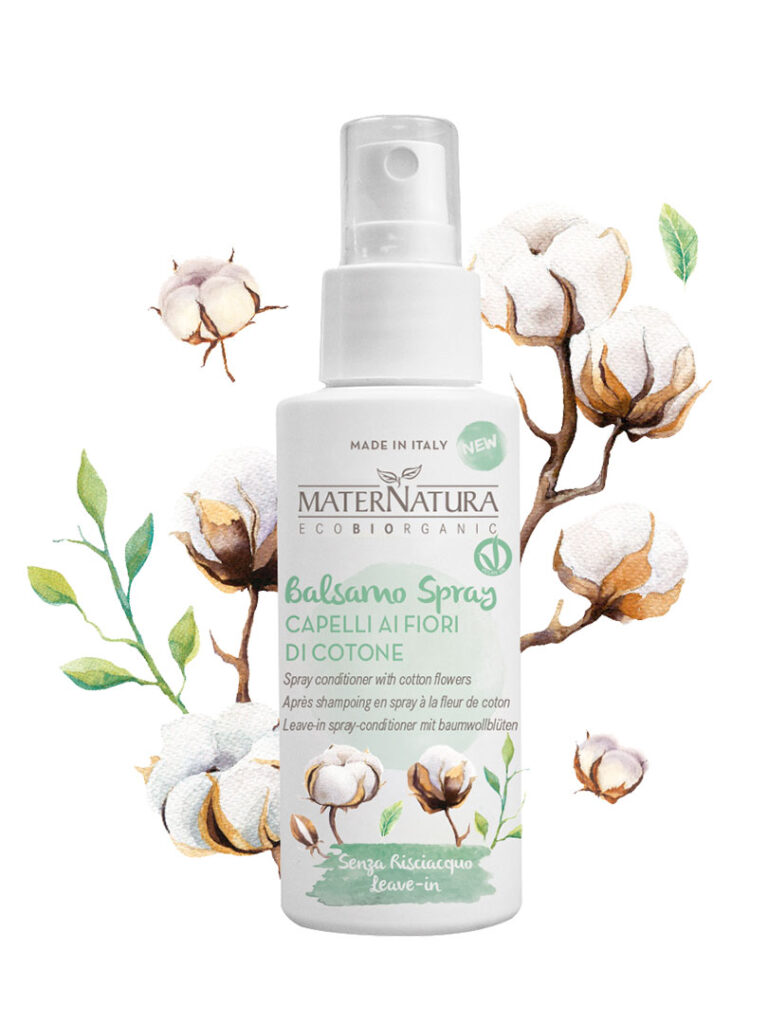 Maternatura Balsamo Spray Capelli ai Fiori di Cotone 150ml