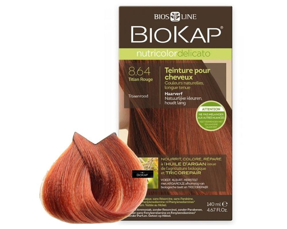 Biosline Biokap - Nutricolor Delicato 8.64 Rosso Tiziano 140ml