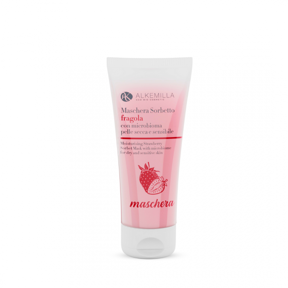 Alkemilla Maschera Viso Sorbetto alla Fragola
