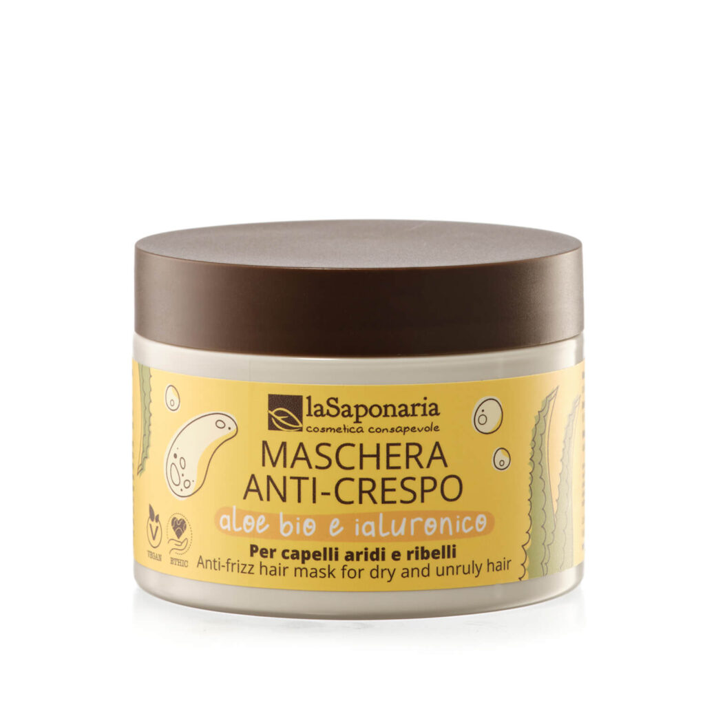 La Saponaria Maschera Capelli Anticrespo - Aloe Bio e Ialuronico 200 ml