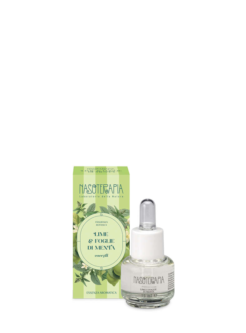 Nasoterapia Essenza aromatica 15 ml Lime e foglie di Menta