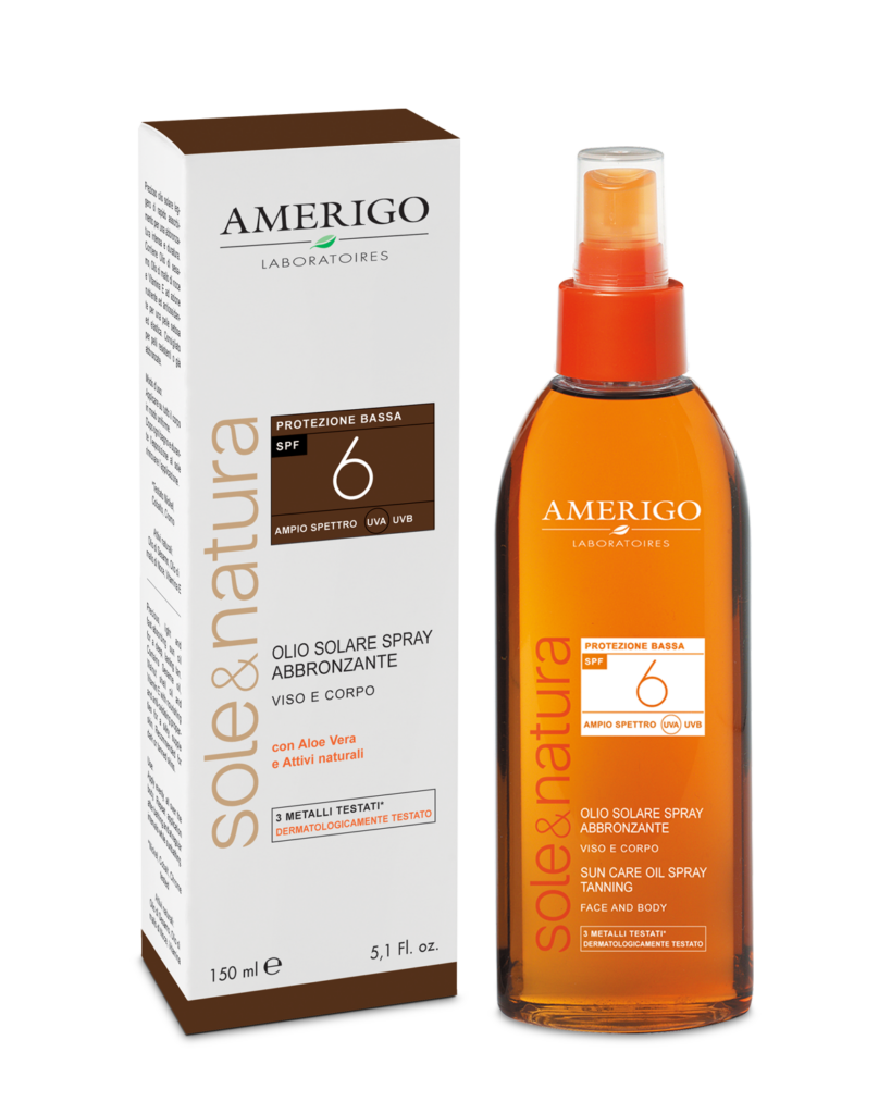 Amerigo Olio Solare Spray Abbronzante SPF 6 150ml