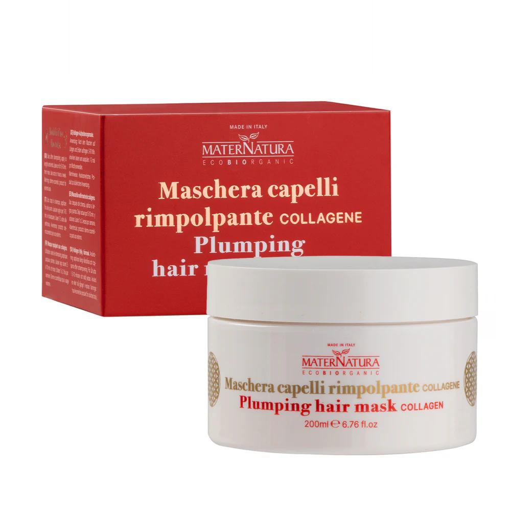 Maternatura Maschera capelli rimpolpante antiage al collagene 200ml