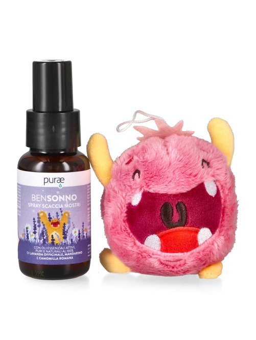 Nasoterapia BenSonno Spray scaccia mostri + Peluche Rosa TRUDI