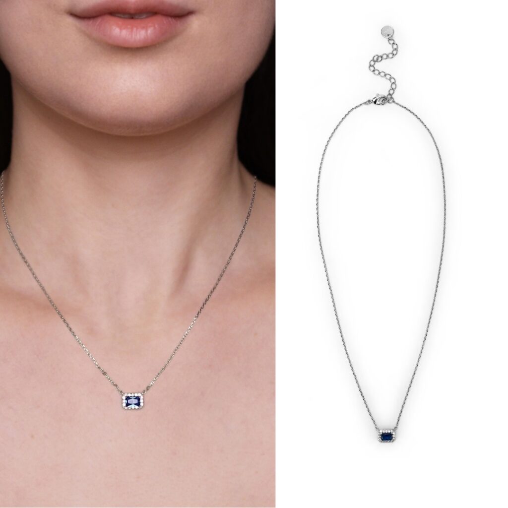 Veramè Collana Anastasia Argento Blu