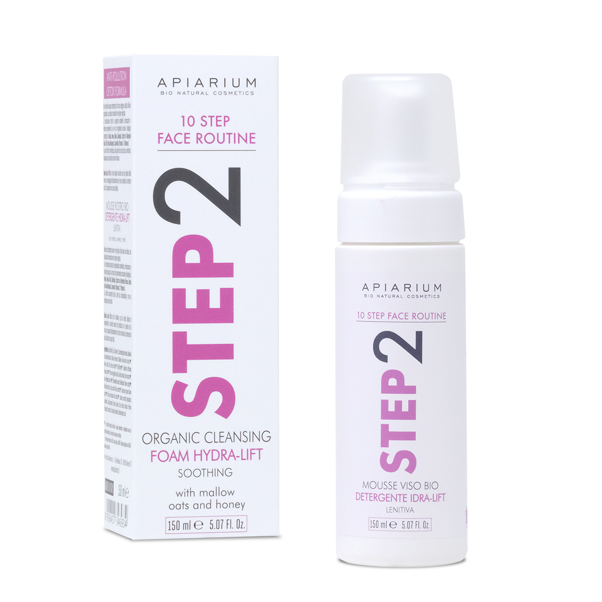 Apiarium Mousse Viso Detergente Idra-Lift - STEP 2